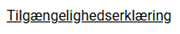 Tilgængelighedserklæring